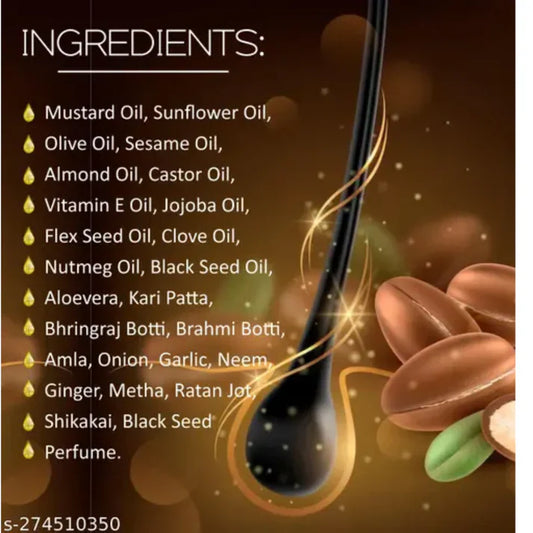 Roh-e-Zulf Hair Oil – 20+ Herbs Formula for Strong, Long & Shiny Hair